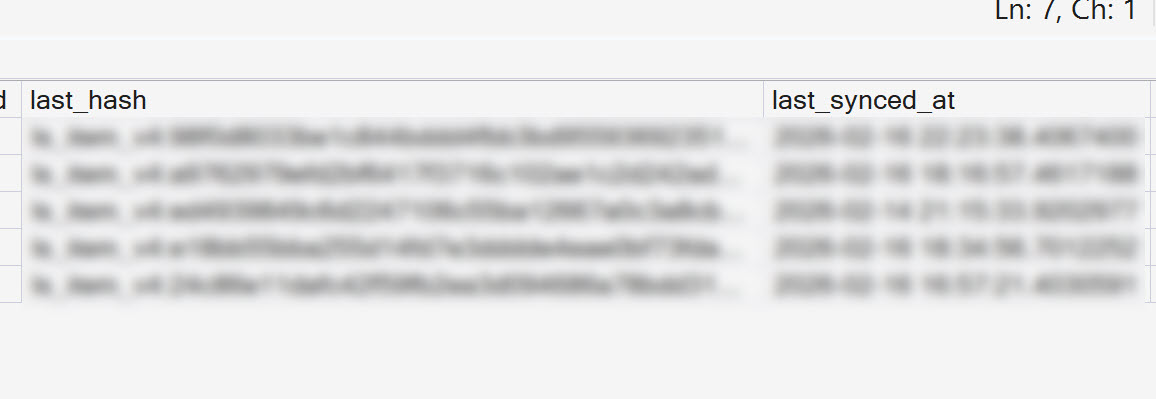 Hash-Based Change Detection